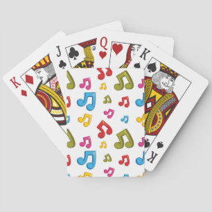 Jeu De Cartes Modèle de notes de musique