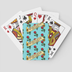 Jeu De Cartes Modèle de poème drôle Roses sont rouges As sont ha