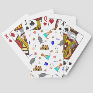 Jeu De Cartes Modèle de vacances d'été à la plage d'Oliver la lo