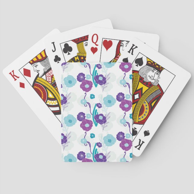 Jeu De Cartes Modèle floral (dos)