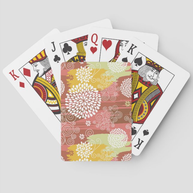 Jeu De Cartes Modèle floral 2 (dos)