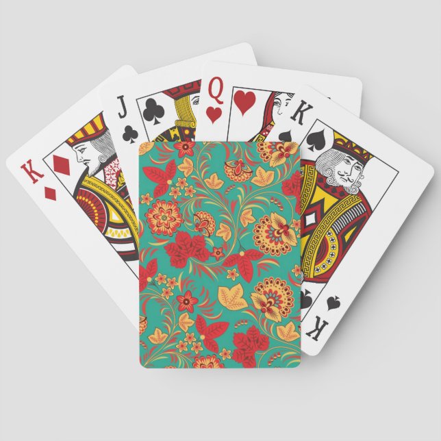 Jeu De Cartes Modèle floral 2 (dos)