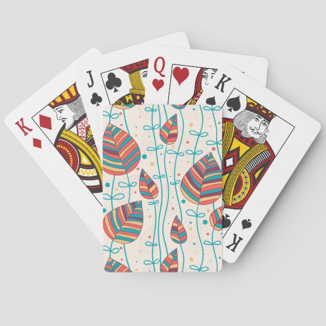 Jeu De Cartes Modèle floral 5 (dos)
