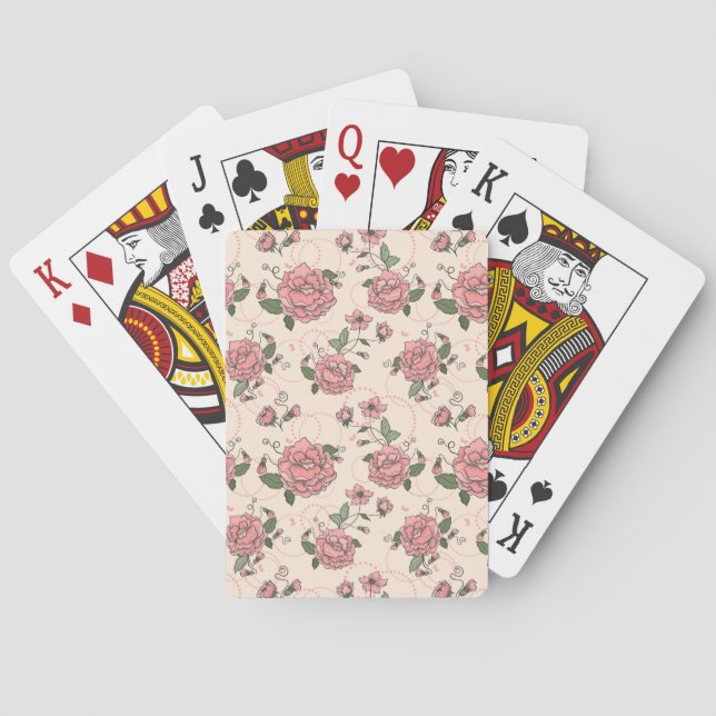 Jeu De Cartes Modèle floral 5 (dos)
