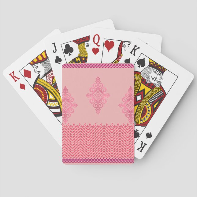 Jeu De Cartes Modèle floral complexe (dos)
