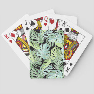 Jeu De Cartes Modèle floral de la jungle