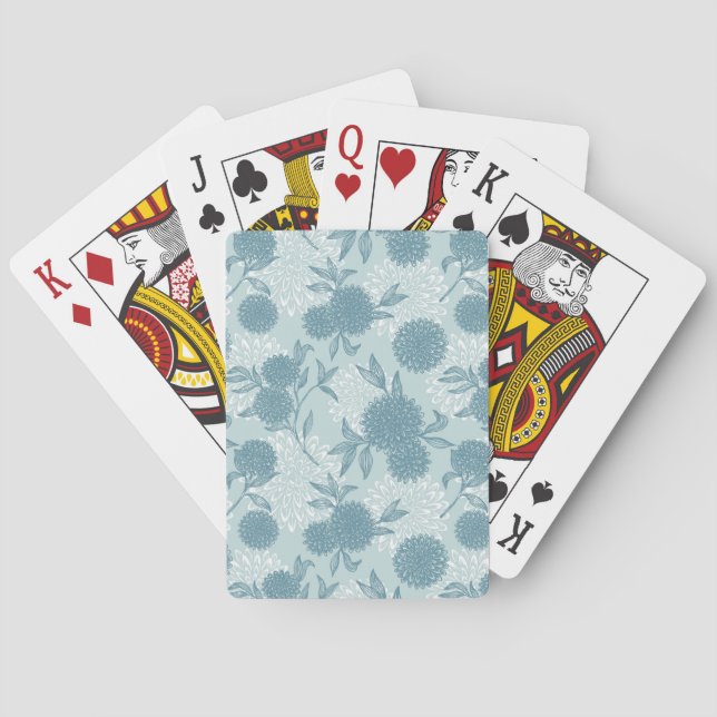Jeu De Cartes Modèle floral rétro 2 (dos)