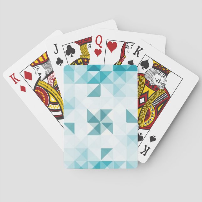 Jeu De Cartes Modèle géométrique abstrait d'arrière - plan de (dos)