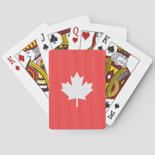 Jeu De Cartes Modèle Knit Maple Leaf Tricot Motif