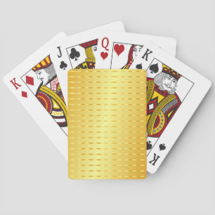 Jeu De Cartes Modèle moderne à l'aspect métallisé or faux élégan