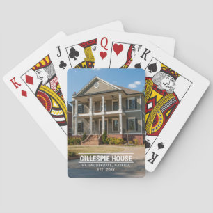 Jeu De Cartes Modèle photo de maison personnalisé