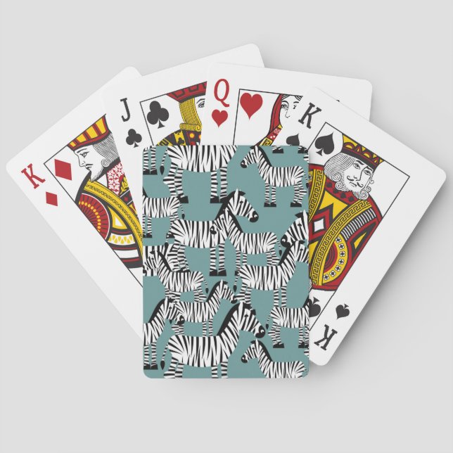 Jeu De Cartes Modèle Zebra (dos)