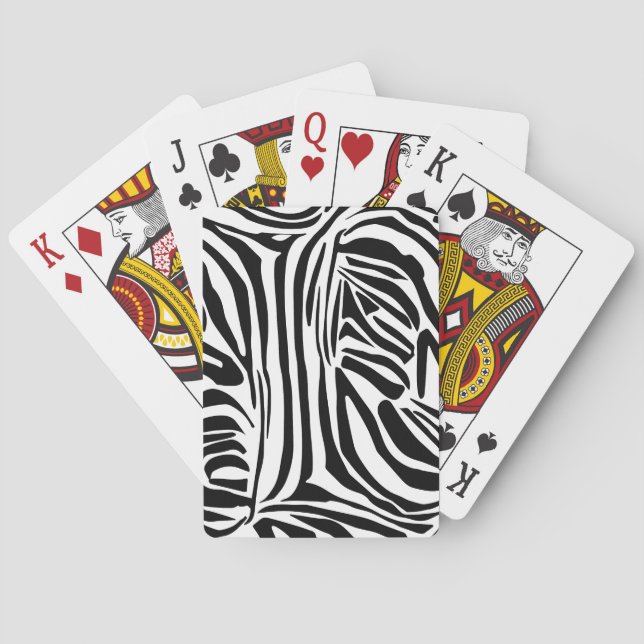 Jeu De Cartes Modèle Zèbre (dos)