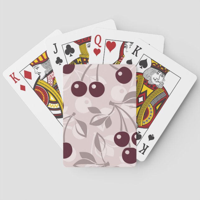Jeu De Cartes Modelez avec les cerises 2 (dos)