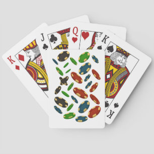 Jeu De Cartes "Modern Casino Chips 3D Art Design"