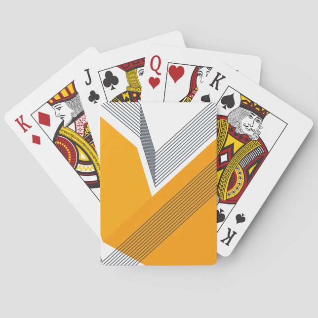 Jeu De Cartes Modern, cool, trendy, urban, simple geometric art (dos)