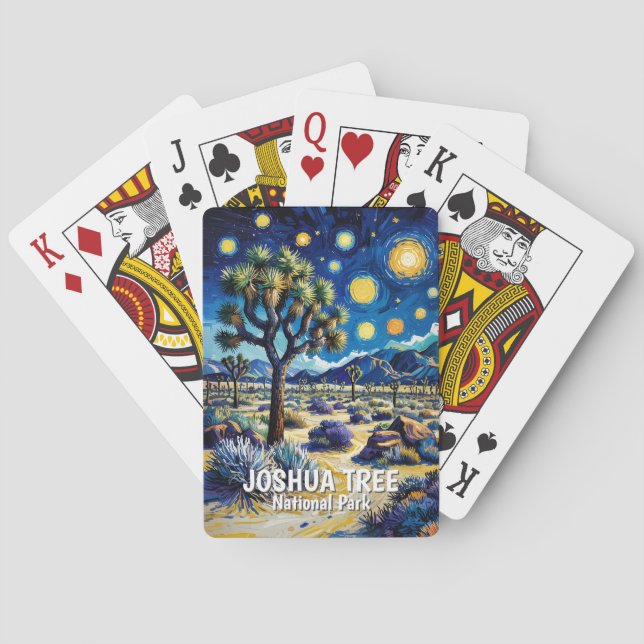 Jeu De Cartes Modern Dreamlike Joshua Tree Mojave Desert Hiking (dos)