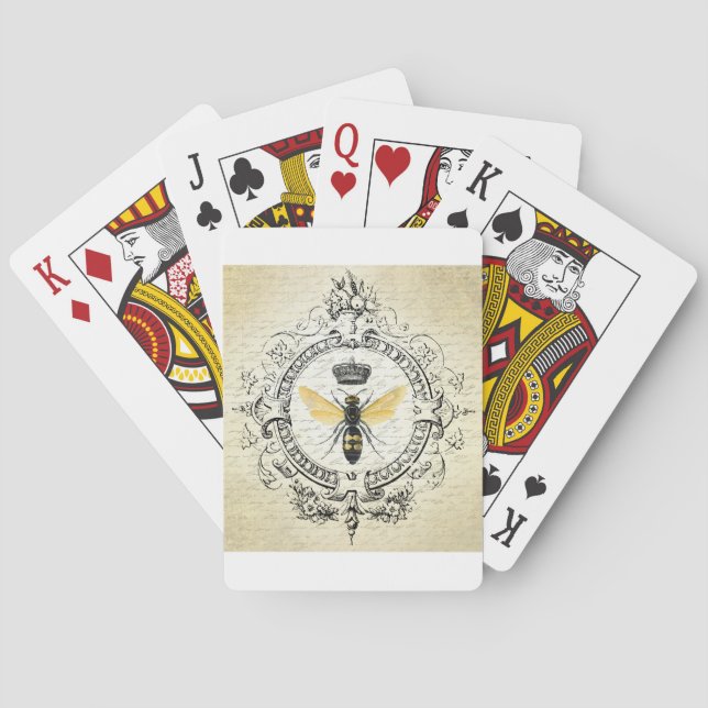 Jeu De Cartes MODERNE Abeille de reine française VINTAGE (dos)