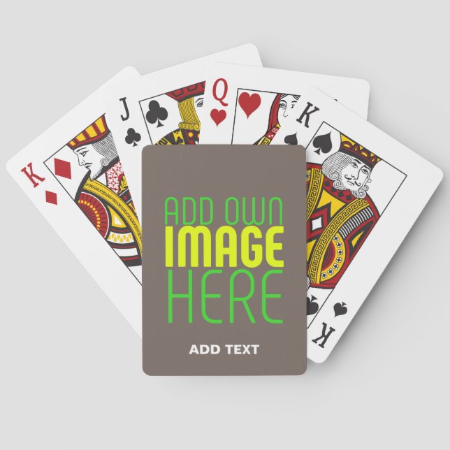 JEU DE CARTES MODERNE ÉDITABLE SIMPLE CAFÉ IMAGE MODÈLE TEXTE (dos)