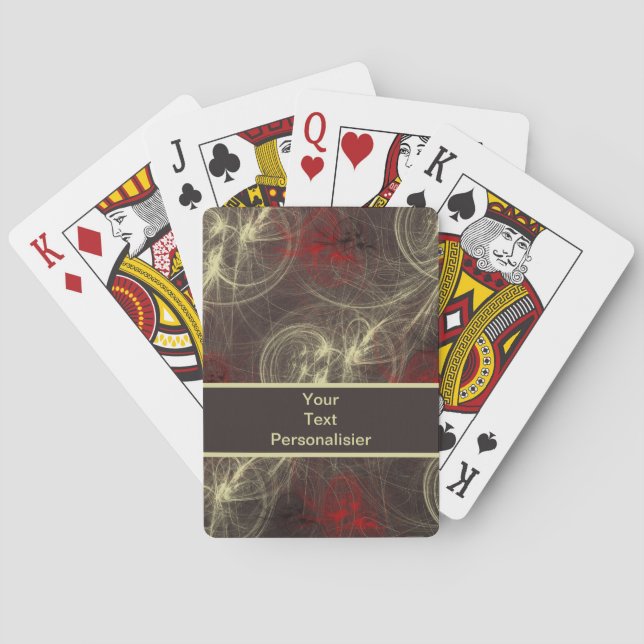 Jeu De Cartes moderne, fantaisie, conception, style, graphique,  (dos)