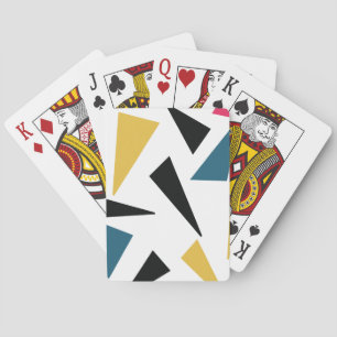 Jeu De Cartes Moderne, gai, amusant, vibrant motif géométrique