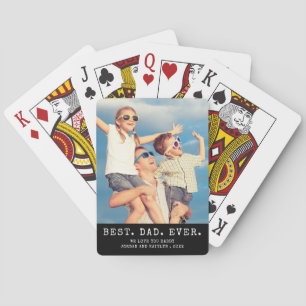 Jeu De Cartes Moderne MEILLEUR DAD JAMAIS une photo personnalisé