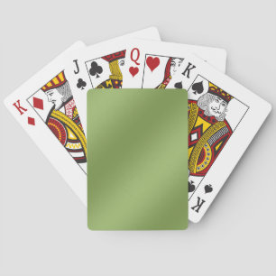 Jeu De Cartes Moderne mignon Solide dégradé vert motif d'onde