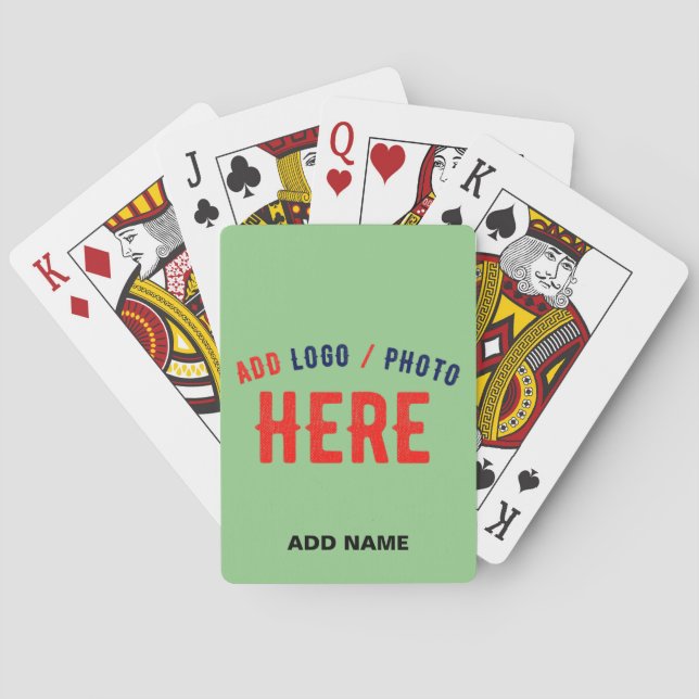 JEU DE CARTES MODERNE MODERNE À LA MINT VERT VÉRIFIÉ MARQUE STYL (dos)