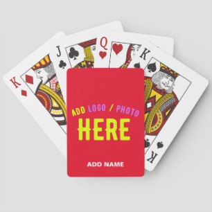JEU DE CARTES MODERNE MODERNE PERSONNALISABLE ROUGE VÉRIFIÉ
