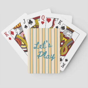 Jeu De Cartes Moderne Rayures Rétro Let's Play
