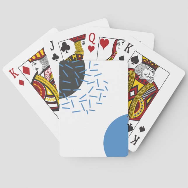 Jeu De Cartes Moderne, simple, cool, abstrait, motif graphique (dos)