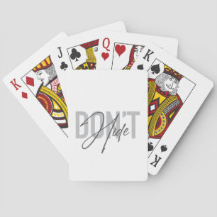 Jeu De Cartes Moderne, simple, cool, design urbain Ne vous cache