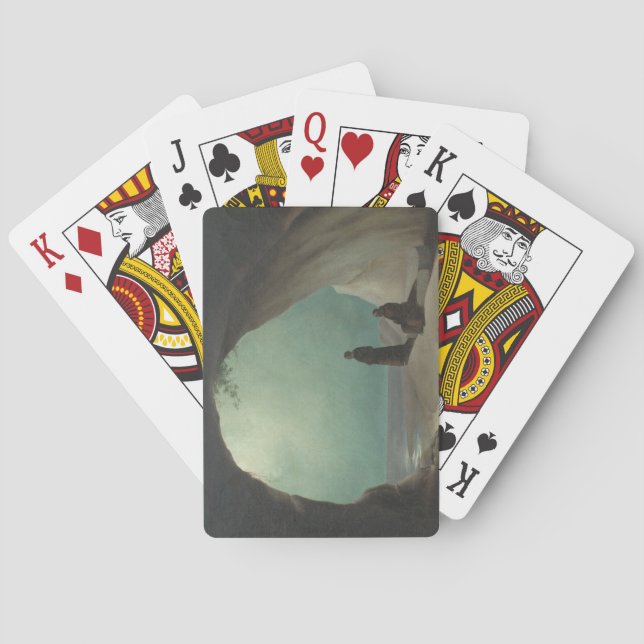 Jeu De Cartes Moines dans une Grotte (par Carl Blechen) (dos)