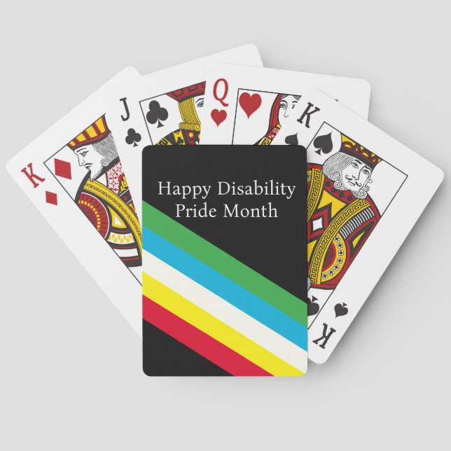 Jeu De Cartes Mois de la fierté du handicap heureux (dos)