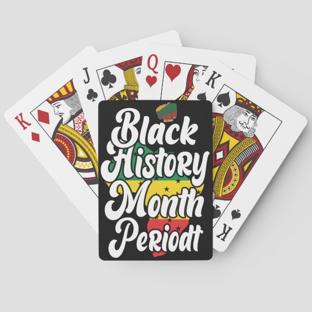 Jeu De Cartes Mois de l'histoire des Noirs Février Melanin Sista (dos)
