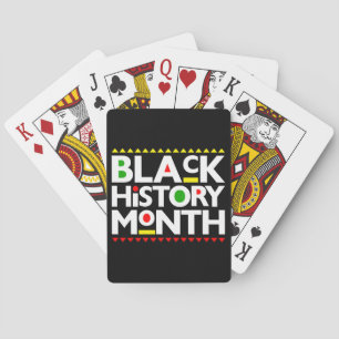 Jeu De Cartes Mois de l'histoire noire Melanin Bruh Sista King Q