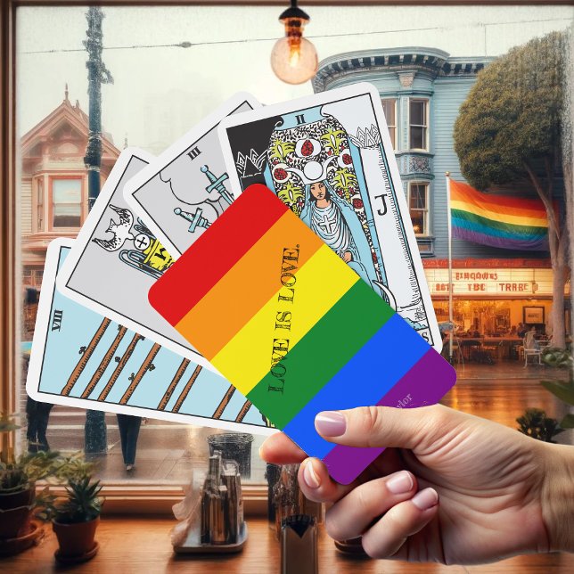 Jeu De Cartes Mois Gay pride LGBT "L'AMOUR EST L'AMOUR." Indicat (Créateur téléchargé)