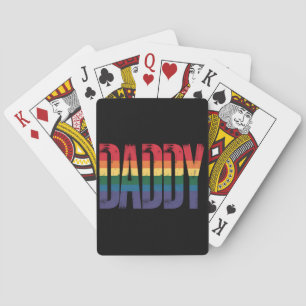 Jeu De Cartes Mois Gay pride papa Fête des pères LGBTQ Arc-en-ci