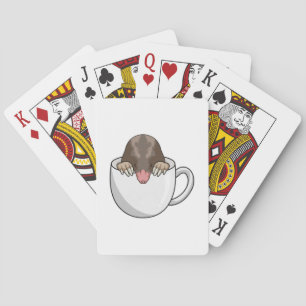 Jeu De Cartes Mole avec la coupe de café