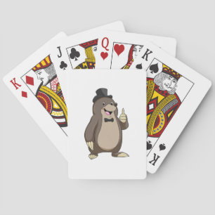 Jeu De Cartes Mole en Groom avec Cravate