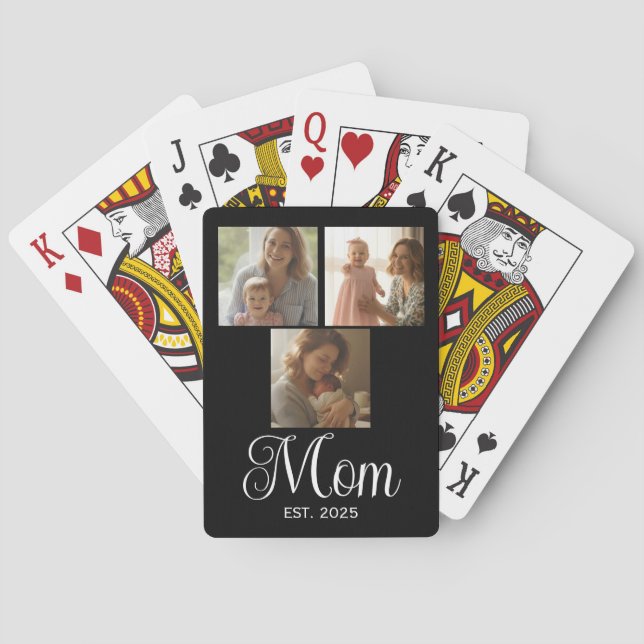 Jeu De Cartes Mom Established Modern Script Black 3 Photo (dos)