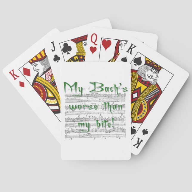 Jeu De Cartes Mon Bach est pire que ma morsure ! (dos)