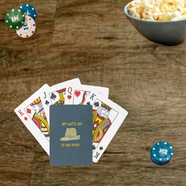 Jeu De Cartes Mon Casquette Off-Fedora (Show appreciation for your Dad, with this deck of Hats Off-Fedora Playing Cards!)