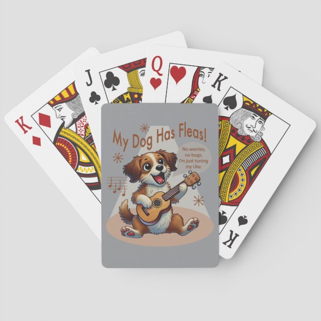 Jeu De Cartes Mon Chien A Fleas Ukulele Tuning Chanson (dos)