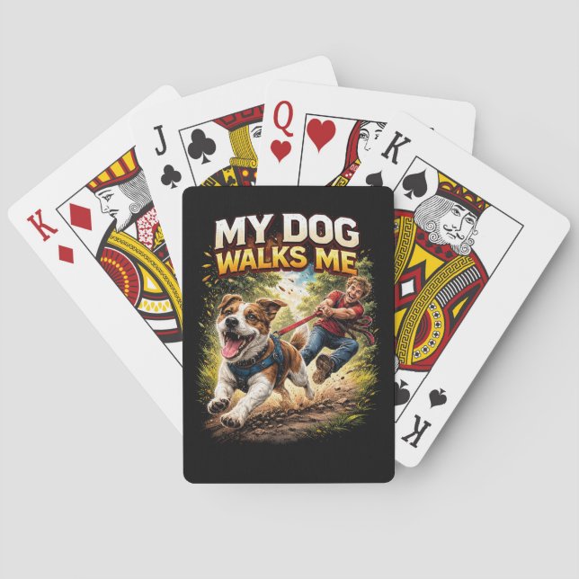 Jeu De Cartes Mon chien me promène (dos)
