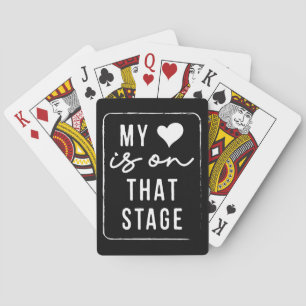 Jeu De Cartes Mon Coeur Est Sur Cette Scène Danse Maman Vintage 