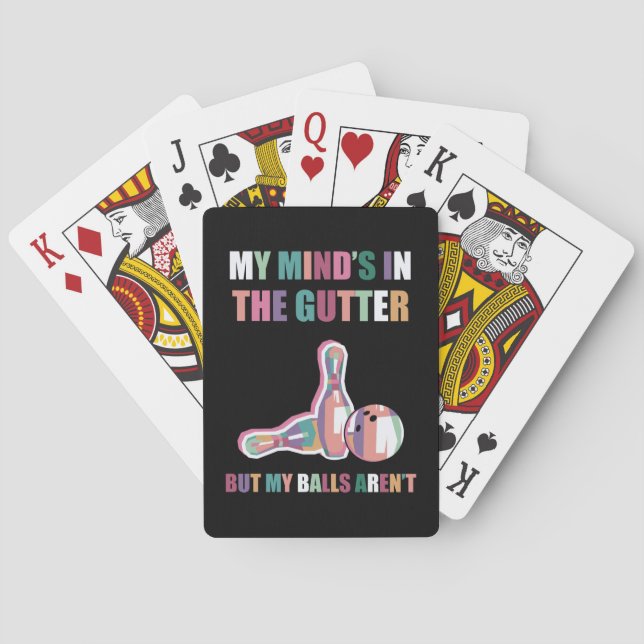 Jeu De Cartes Mon esprit est dans la goutte, mais mes boules ne  (dos)