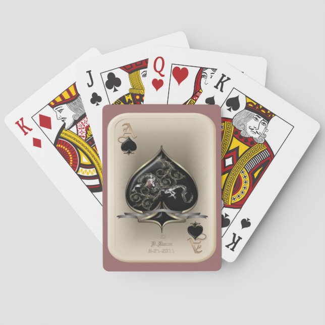 Jeu De Cartes Mon Spade Jouer Des Cartes (dos)
