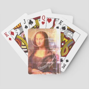 Jeu De Cartes Mona Lisa Fibonacci Spirale Texte personnalisé