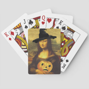 Jeu De Cartes Mona Lisa Halloween Witch Fun Party Playing Cards